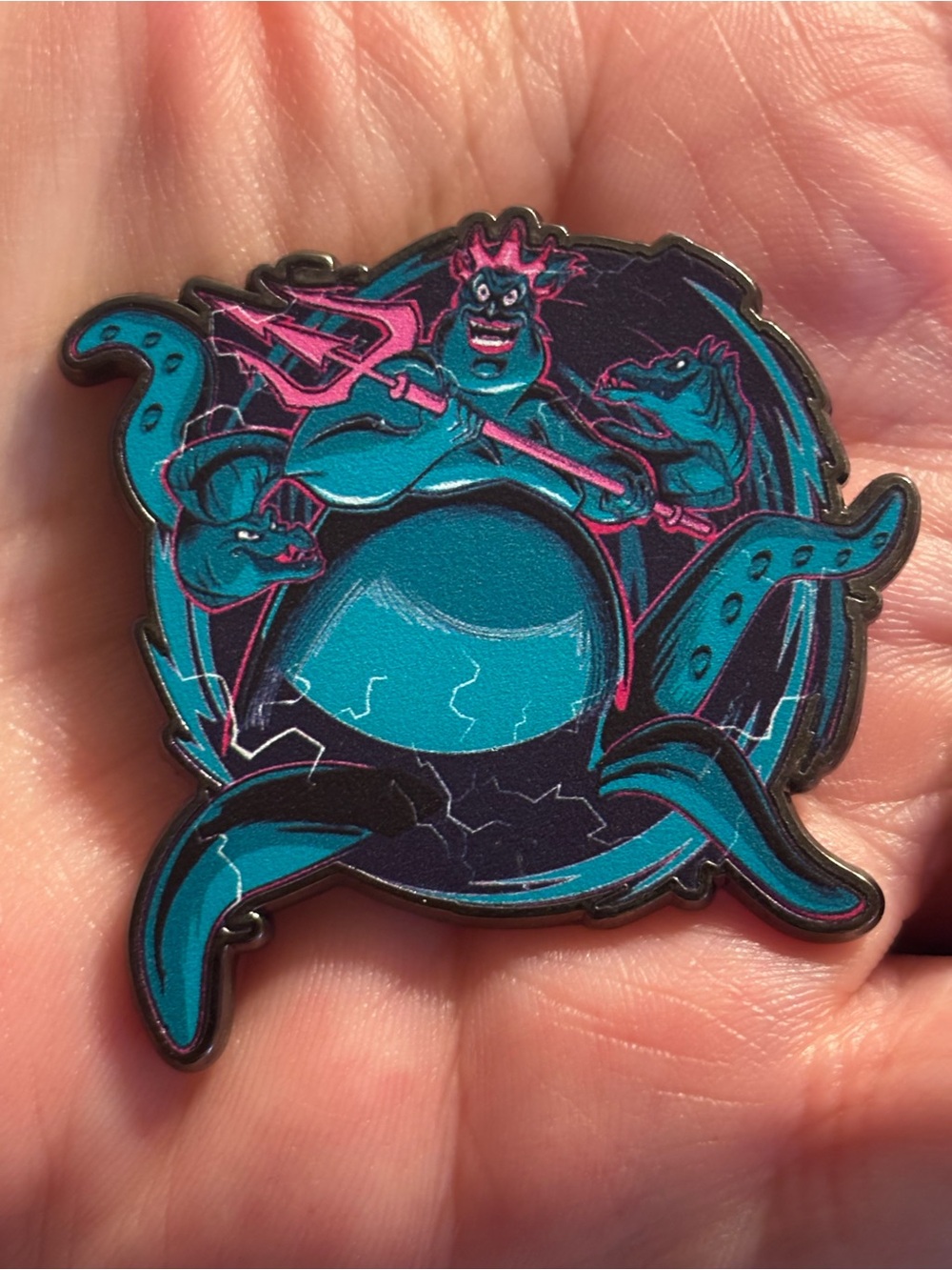 Disney Parks Neon Villains Booster Ursula Pin 2020